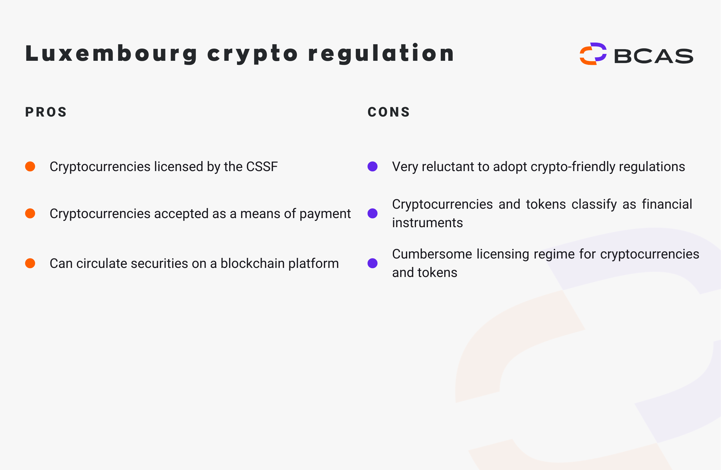 Luxembourg crypto regulation