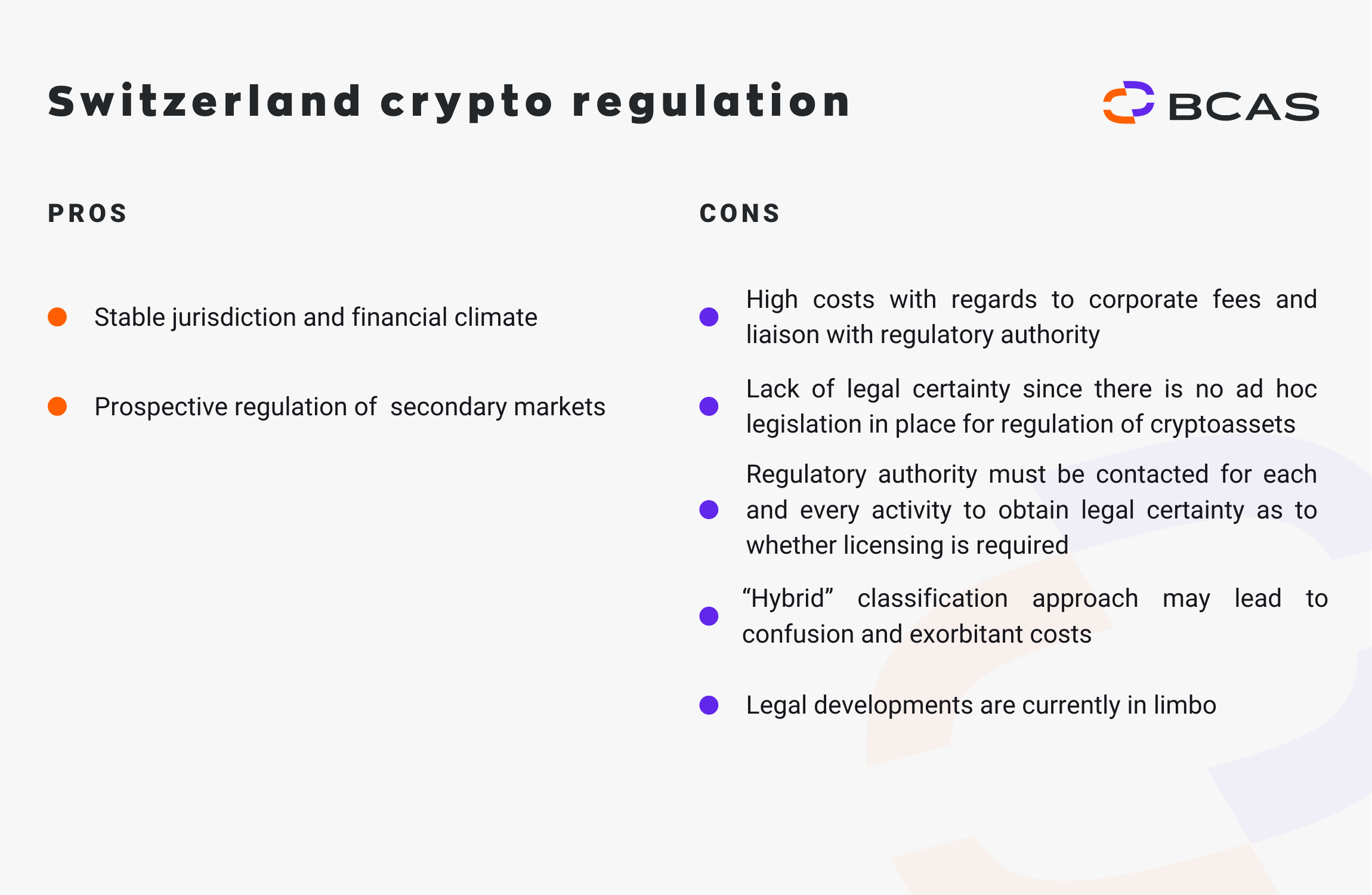 Switzerland crypto regulation